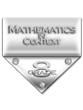 Textbook cover for Mathematics in Context Grade 8