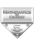 Textbook cover for Mathematics in Context Grade 5